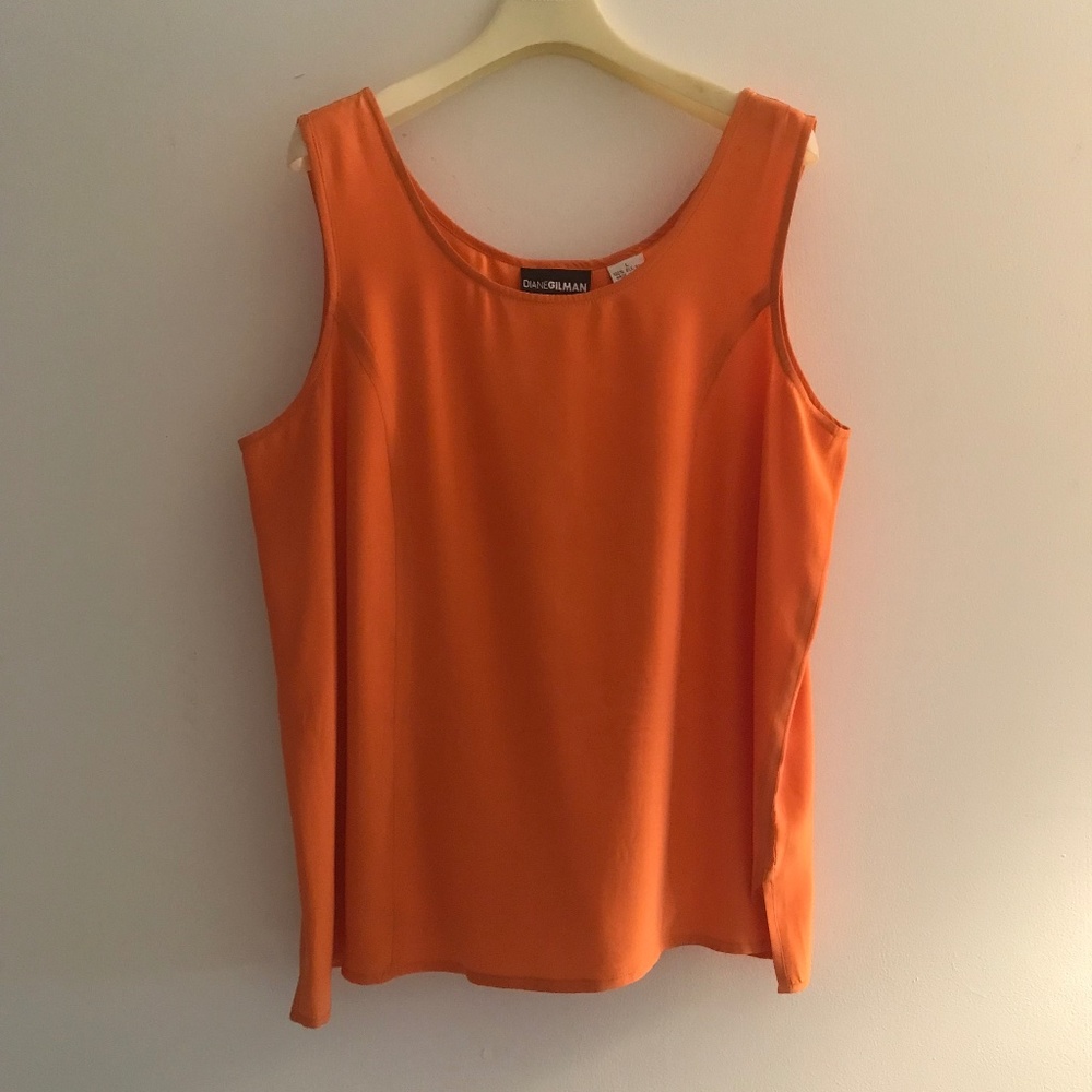 Diane Gilman Silk Tank Top Shell